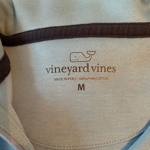 Vineyard Vines Coastline Blue Quarter-Zip - Picture 3 of 4